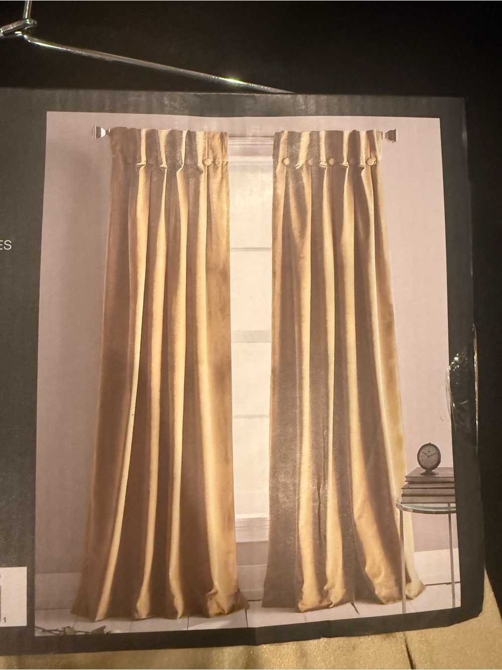 Dkny Gold Velvet Curtain Panels